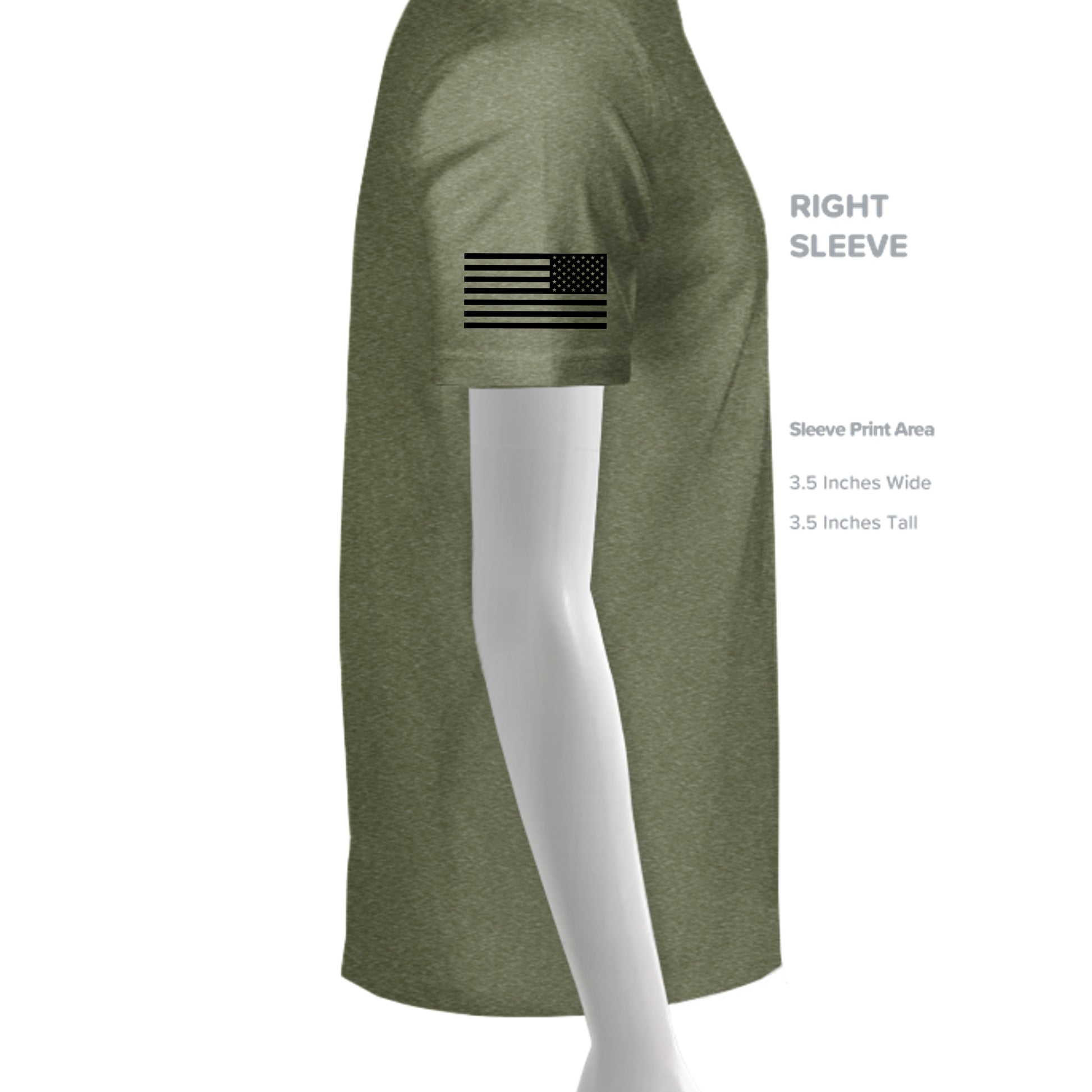 HEATHER MILITARY GREEN - G640 - SLEEVE_RIGHT